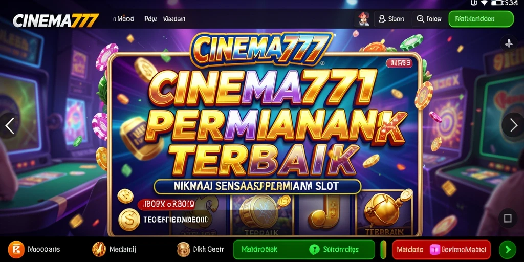 Screenshot gameplay CINEMA777 yang menunjukkan keseruan dalam permainan Slot.