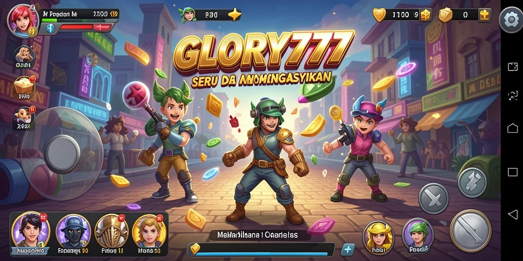 Tangkapan layar gameplay GLORY777 yang menampilkan aksi mendebarkan dan rintangan yang menantang.