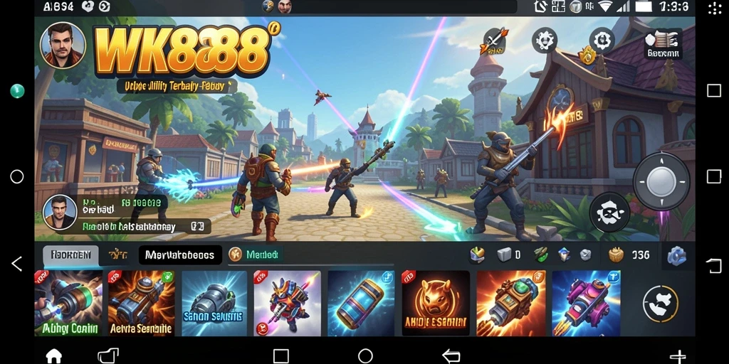 Screenshot utama WK888 menampilkan fitur-fitur canggih aplikasi Utility.